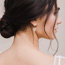 跨境热销马眼锆石耳环爆闪宴会精致百搭新娘结婚耳饰设计感小众