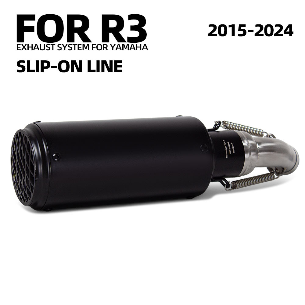 Suitable for Motorcycle Modified Exhaust Pipe R3 Stainless Steel Middle Section Sc Scorpion Barrel Tail Section 15-24 Years