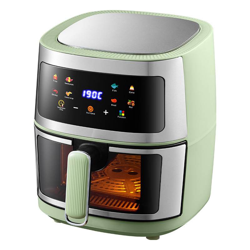 触摸式空气炸锅8L智能无油烟可视薯条机源头厂家Airfryer110V220V|undefined