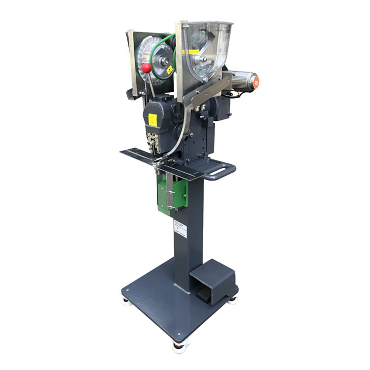 JZ-989N2全自动塑料四合扣机 钮扣铆合机 打扣机 和尚服 哈衣专用