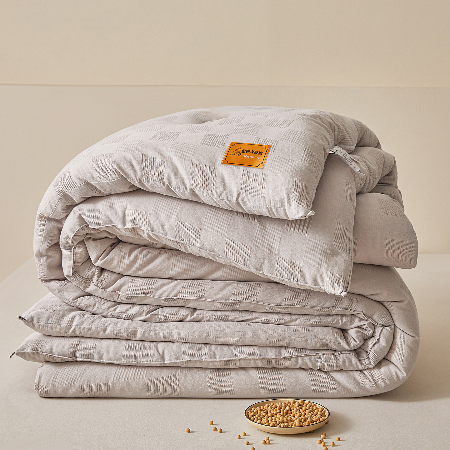 100% algodón jacquard edredón de soja 30% edredón de proteína de soja edredón de algodón waffle edredón de invierno edredón de primavera y otoño edredón image 9