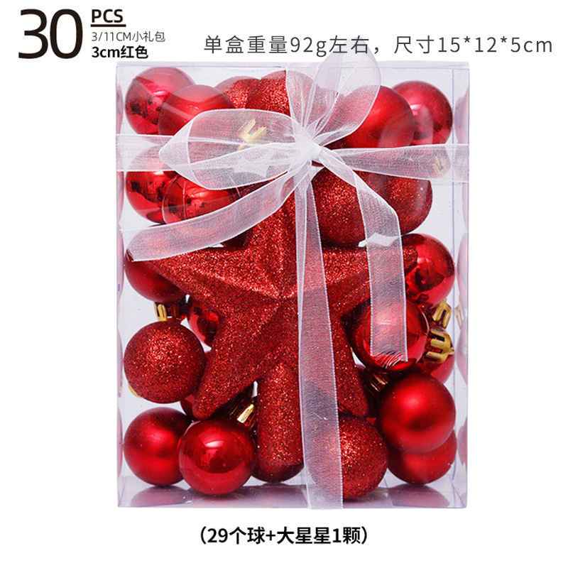 3cm todo rojo (29 bolas + 1 gran estrella)