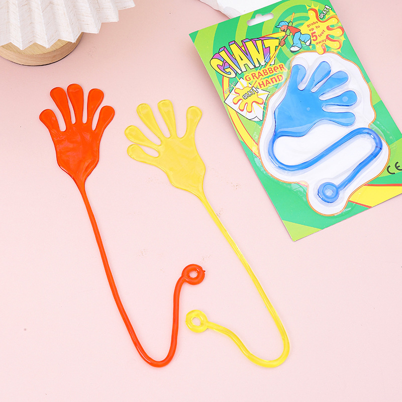 Tarjeta de succión, gran mano pegajosa, ventilación de mano, mano pegajosa, estiramiento de mano, trp, goma suave, palma elástica, juguetes especiales transfronterizos