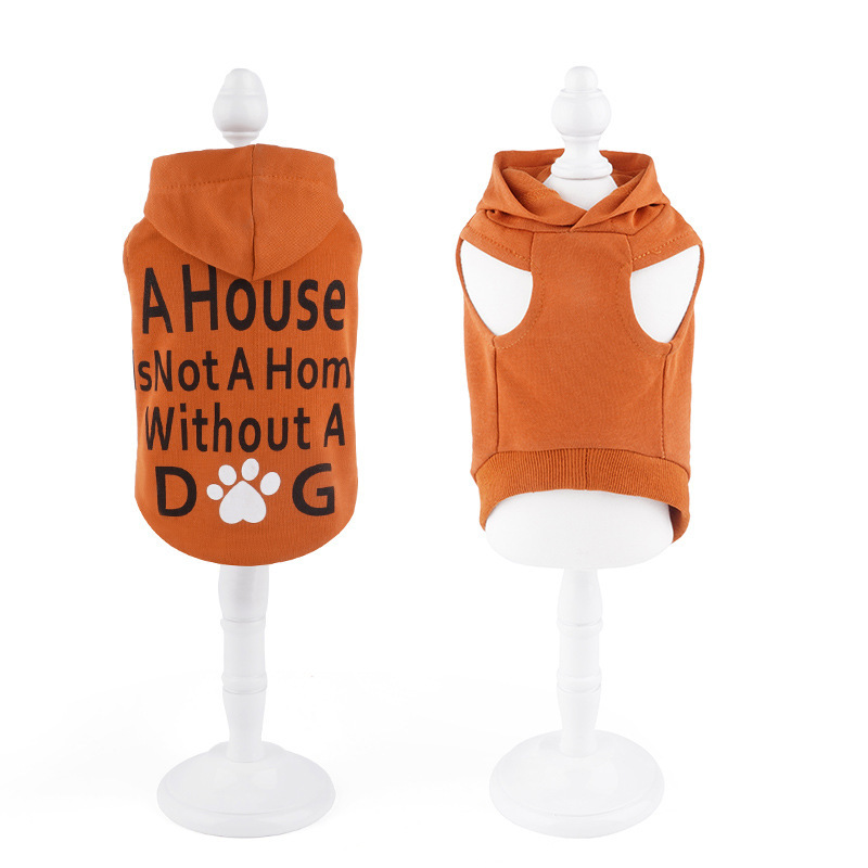 ペット服春夏薄手小型犬ペット犬服フード付きスウェットシャツ小型犬フード付き服|undefined