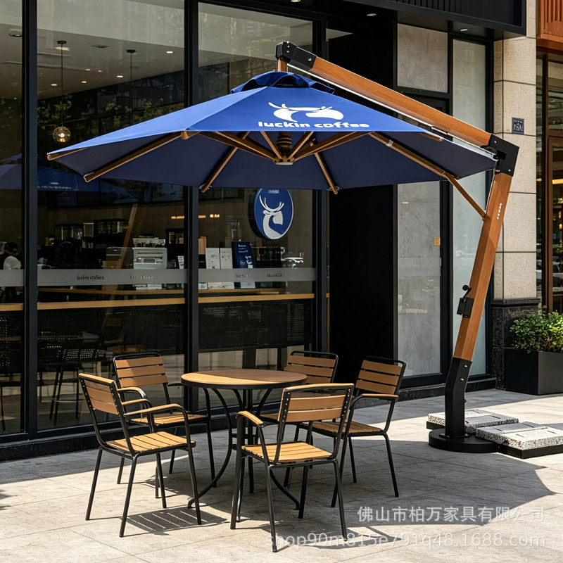 Outdoor Sunshade Umbrella, Luckin Commercial Coffee Large Umbrella, Courtyard Garden Terrace Umbrella, Large 7-Shaped Umbrella, Hotel Roman Umbrella Outdoor Sunshade Umbrella, Luckin Commercial Coffee Large Umbrella, Courtyard Garden Terrace Umbrella, Large 7-Shaped Umbrella, Hotel Roman Umbrella