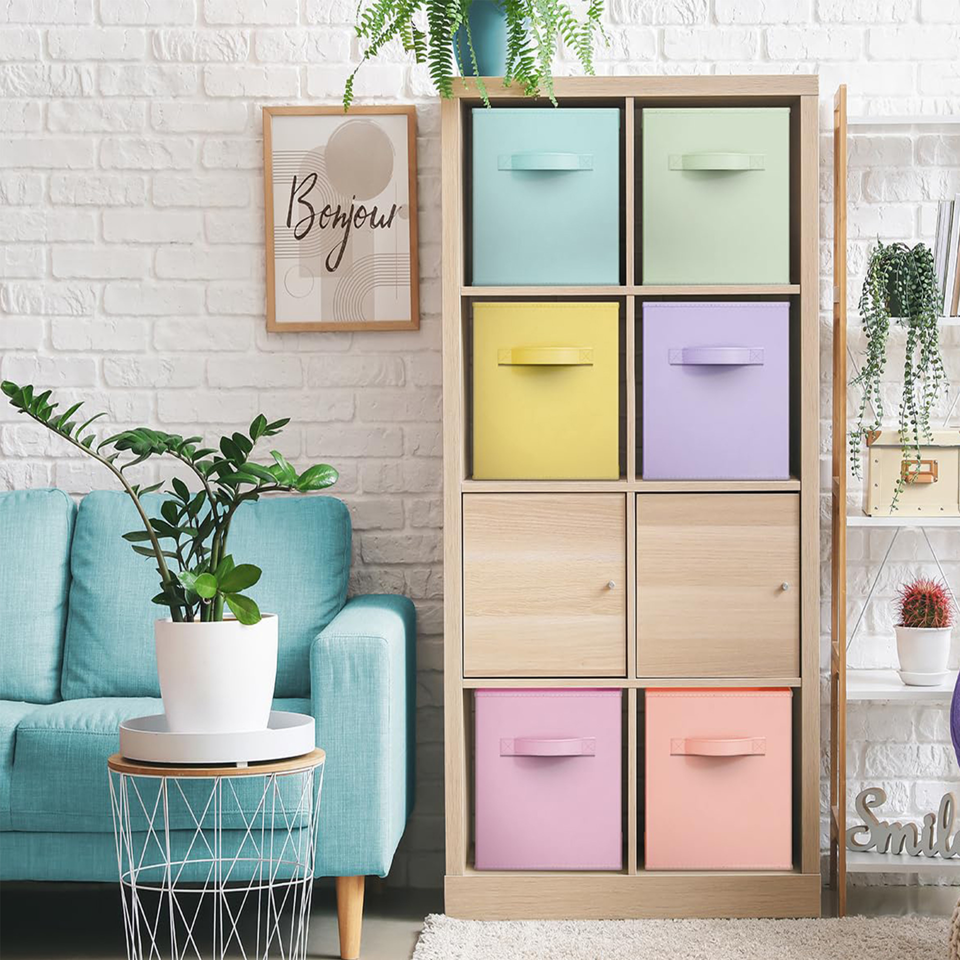 Amazon sin cubierta tela caja de almacenamiento caja de almacenamiento plegable armario casero caja de almacenamiento de ropa caja de juguetes