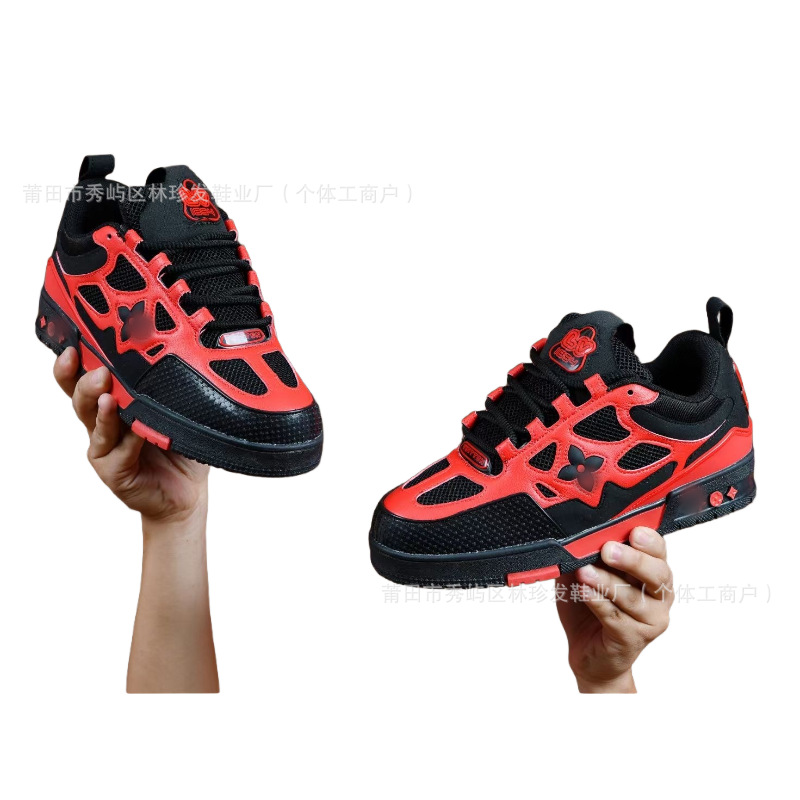 Zapatos de entrenador de burro, zapatos de suela gruesa, zapatos de pareja transpirables, zapatos de skate para hombres, zapatos deportivos para hombres y mujeres.