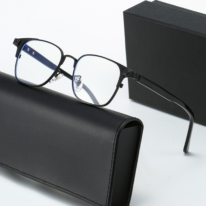 Blaulichtfilter Brille Für Herren Modische Acetat Metallfassung_voghion.com