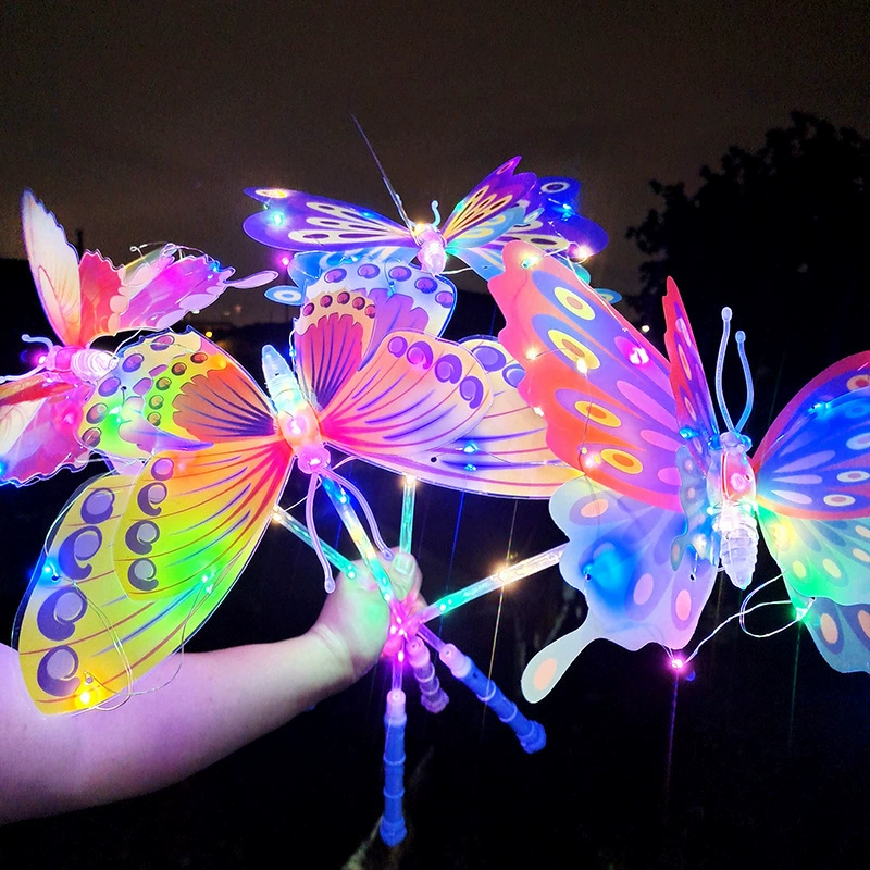 Flashing handheld toy with butterfly, new collection, internet celebrity