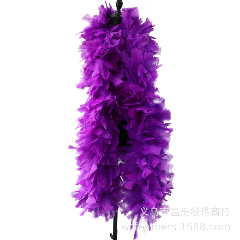 温册平板毛条羽毛拍摄道具T台走秀装饰羽毛条节日装扮服装辅料详情图16