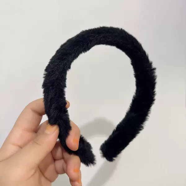 Black headband, 2cm