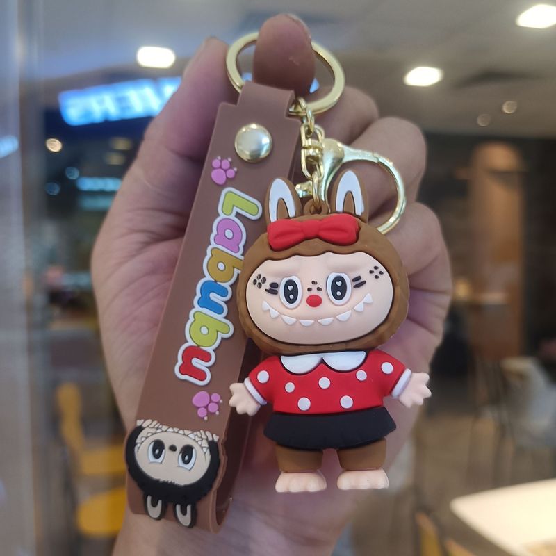 クリエイティブホットスタイルラブブキーホルダー漫画リトルシープペンダントおもちゃベビーグラバーかわいいキーチェーンリング卸売|undefined
