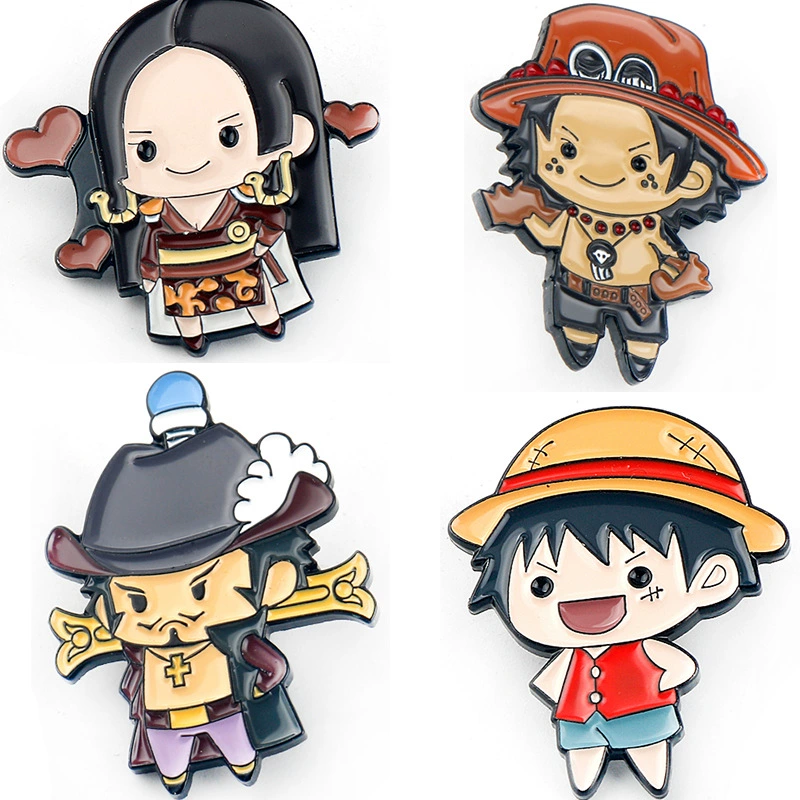Брошь японского мультфильма аниме One Piece, заклепка Лаффи, Нефритовый Хэлк, Хоукай, рисовая бронза, та же персонаж