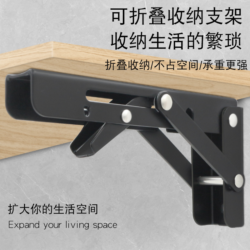 Jinaoding acero inoxidable microondas horno Billy soporte pared triángulo estante partición plegable rack de almacenamiento