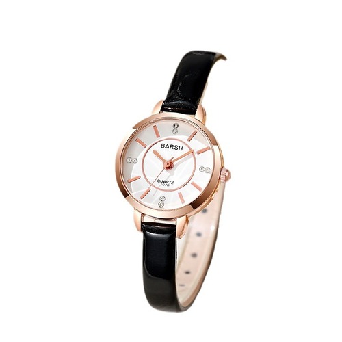 New Arrival Fashion Niche Student Women's Round Watch for Ladies, Elegant Leather Strap, High-End Lightweight Luxury Quartz Watch