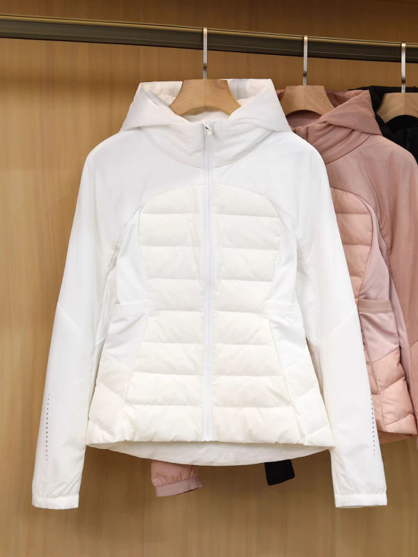 设计感拼接修身二棉瑜伽服女春秋连帽冲锋衣外套YL轻奢|undefined
