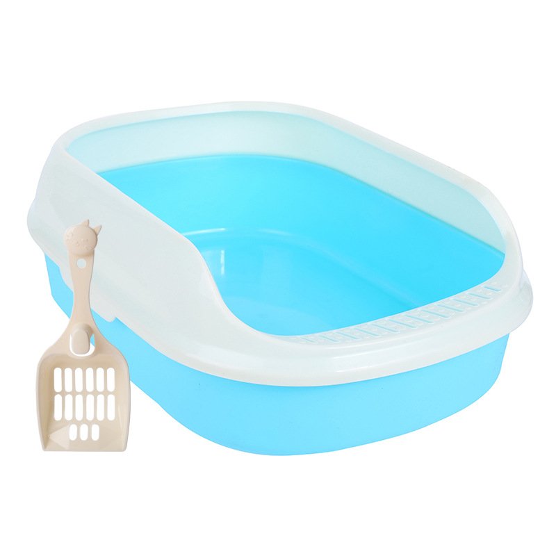 Caja de arena para gatos caja de arena para gatos semi cerrada caja de arena para gatos portátil caja de arena para gatos suministros para mascotas