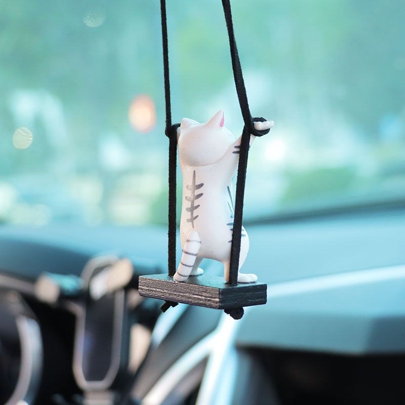 Twisted Waist Cat Car Pendant Car Interior Decoration Supplies Car Pendant Pendant Car Charms Car Supplies Batch