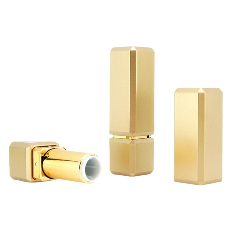 En stock alivio 3D estilo egipcio estilo chino hebilla magnética tubo de lápiz labial tubo vacío 12,1mm lápiz labial material de embalaje