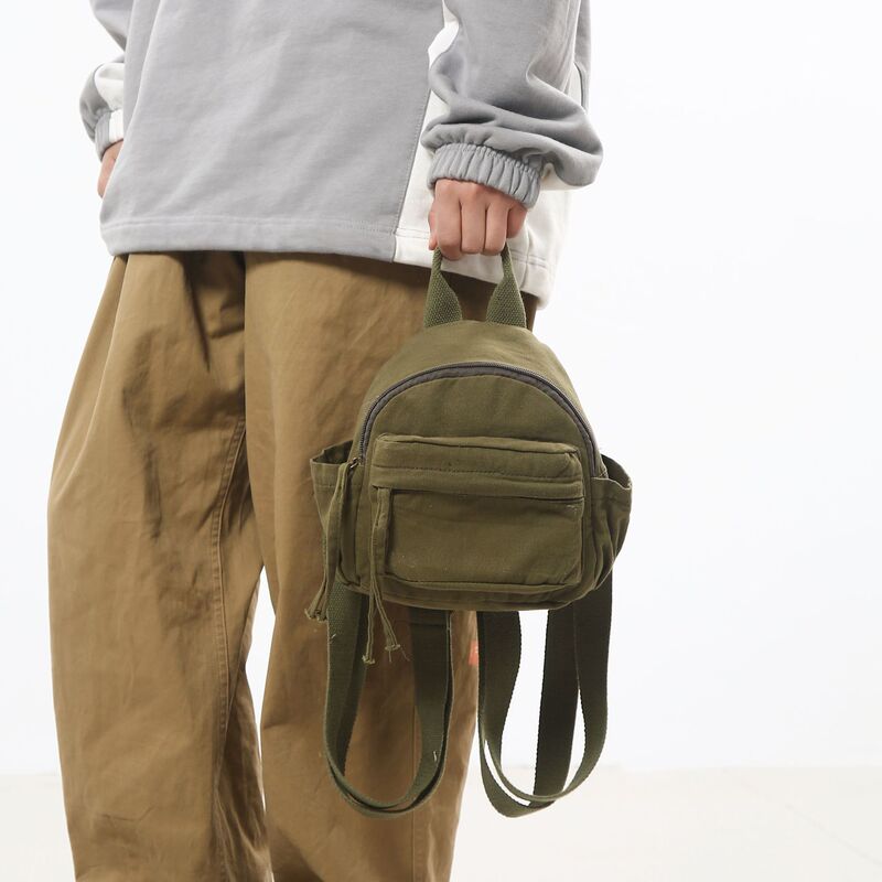Mini Canvas Backpack Trendy Brand Niche Design Small Backpack Women's Casual Sports Riding Bag Men's Mobile Phone Backpack Mini Canvas Backpack Trendy Brand Niche Design Small Backpack Women's Casual Sports Riding Bag Men's Mobile Phone Backpack
