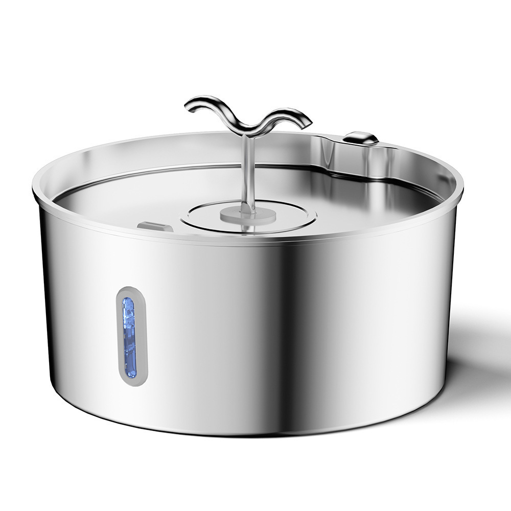 7L de gran capacidad de acero inoxidable gato beber agua corriente mascota beber agua de gran capacidad transfronteriza perro beber agua
