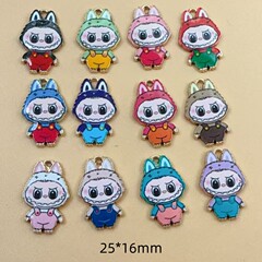 新しいクリエイティブファッションかわいいラブブ全身アクセサリー DIY イヤリング携帯電話チェーンバッグペンダント素材アクセサリー