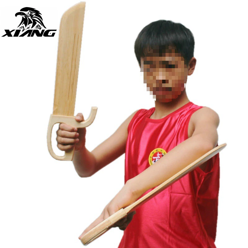 Guangzhou Xiangpai нож из цельного дерева с восемью лезвиями Wing Chun, двойной нож-бабочка, тренировочный нож для начинающих, нож с наконечником в виде бычьего уха без кромки