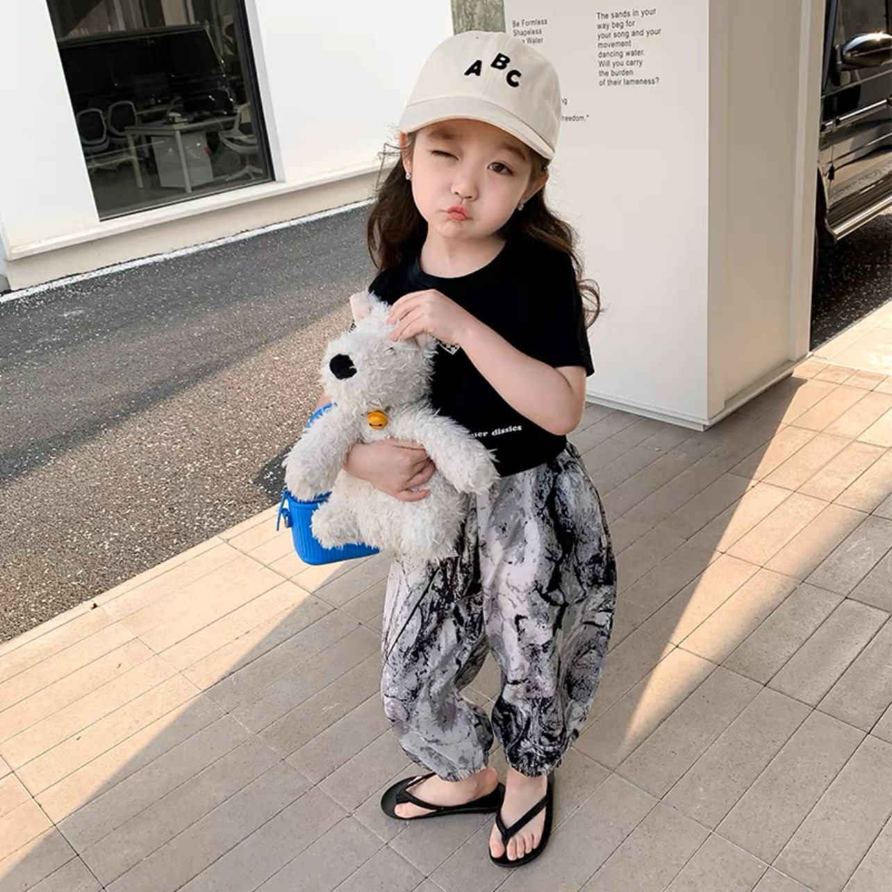 Pantalones anti-mosquitos para niños, estilo fino de verano para bebés, ropa de verano para niños y niñas, pantalones largos de linterna para niños de mediana edad, pijamas de seda de algodón, ocio