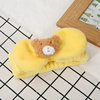 Fashionable cartoon cute headband with bow for face washing, with little bears, plush