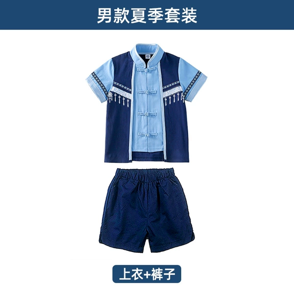 March three Tibetan blue men's style
