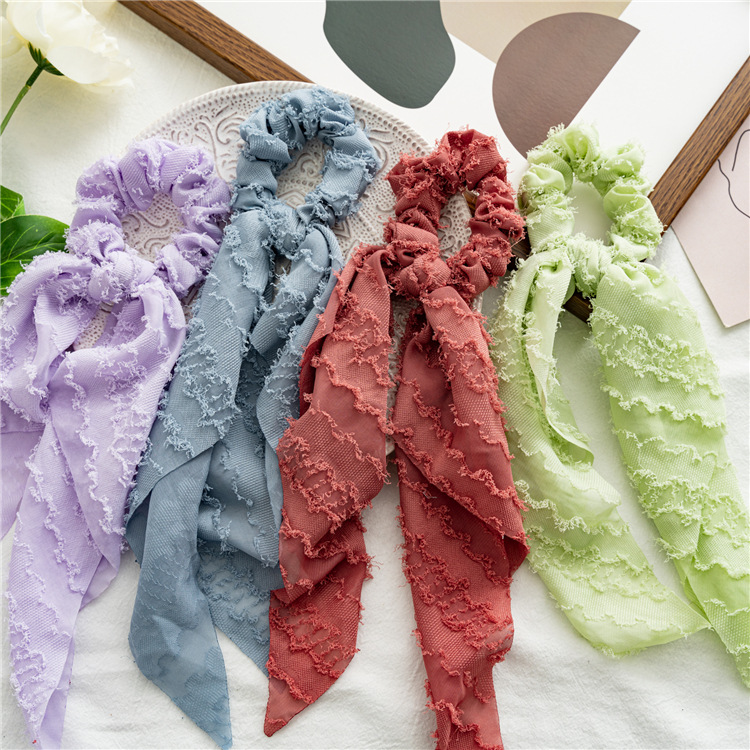 Fashion Solid Color Cloth Hair Tie 1 Piece display picture 4