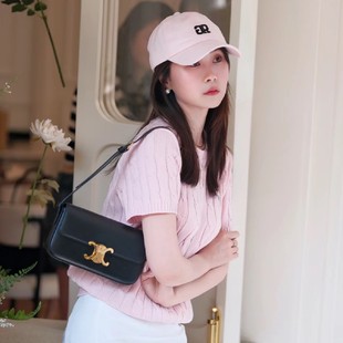 Modern Leather Goods Store High-Quality Upgraded Presbyopic Arc De Triomphe Women's Bag Armpit Bag Genuine Leather Baguette Small Bag Crossbody