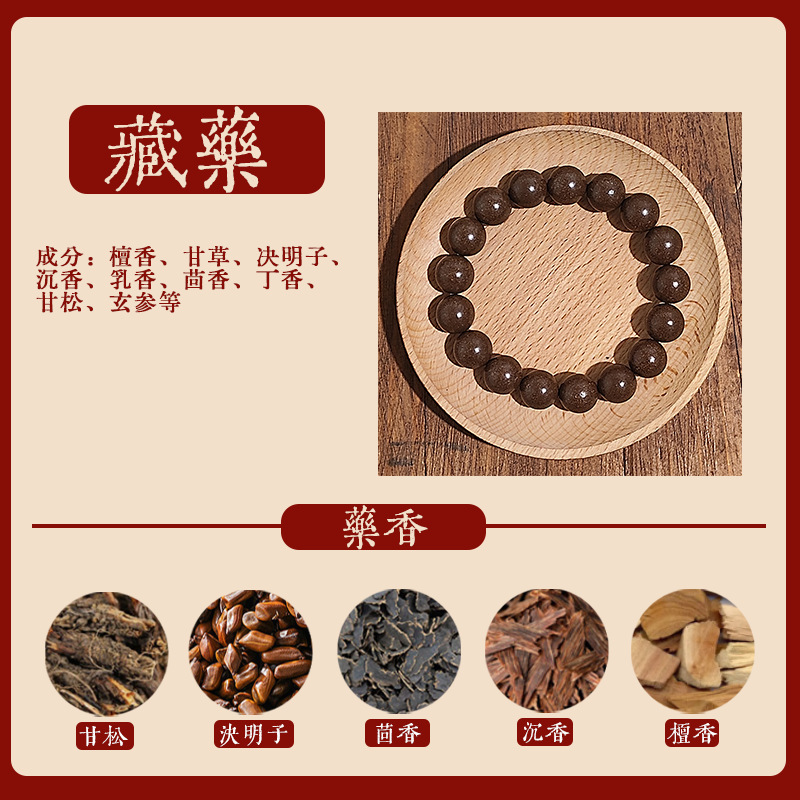 直播天然合香珠手工古法药香持久文玩降真香中药手串佛珠|undefined