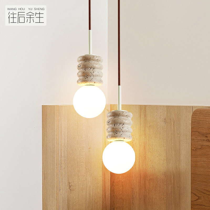 Cream retro creative atmospheric ceiling lamp for bed