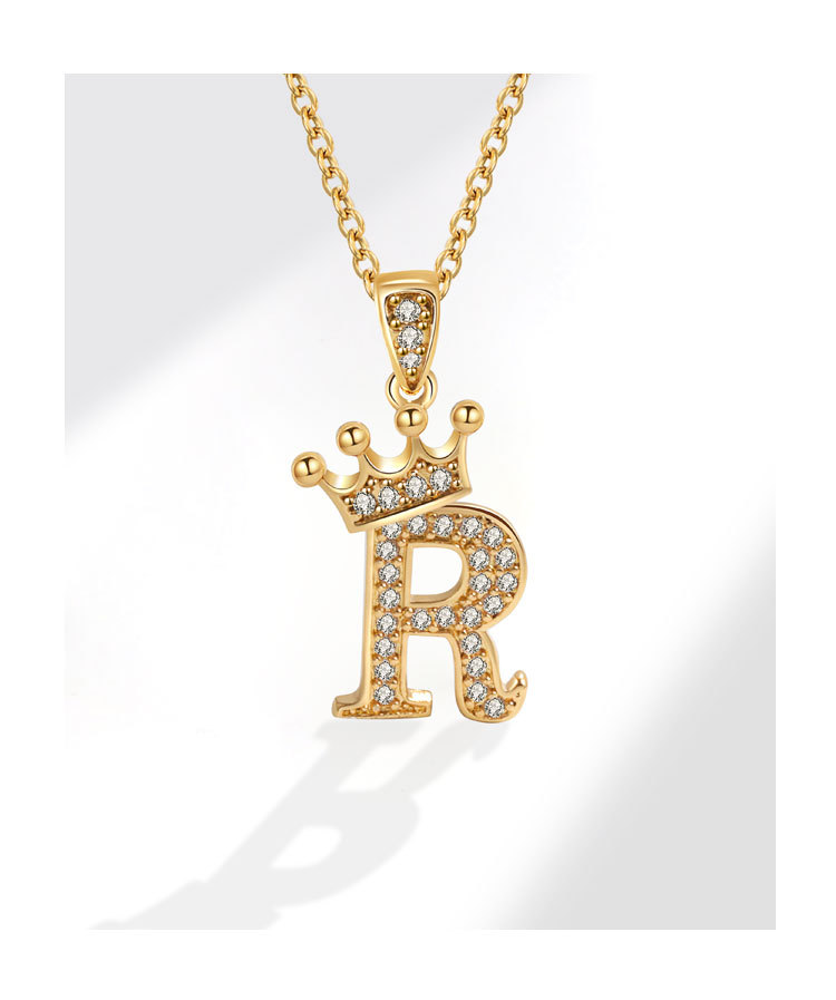 925 Sterling Silver Material Letter Pattern 1 Piece 925 Sterling Silver Zircon Letter Pendant
