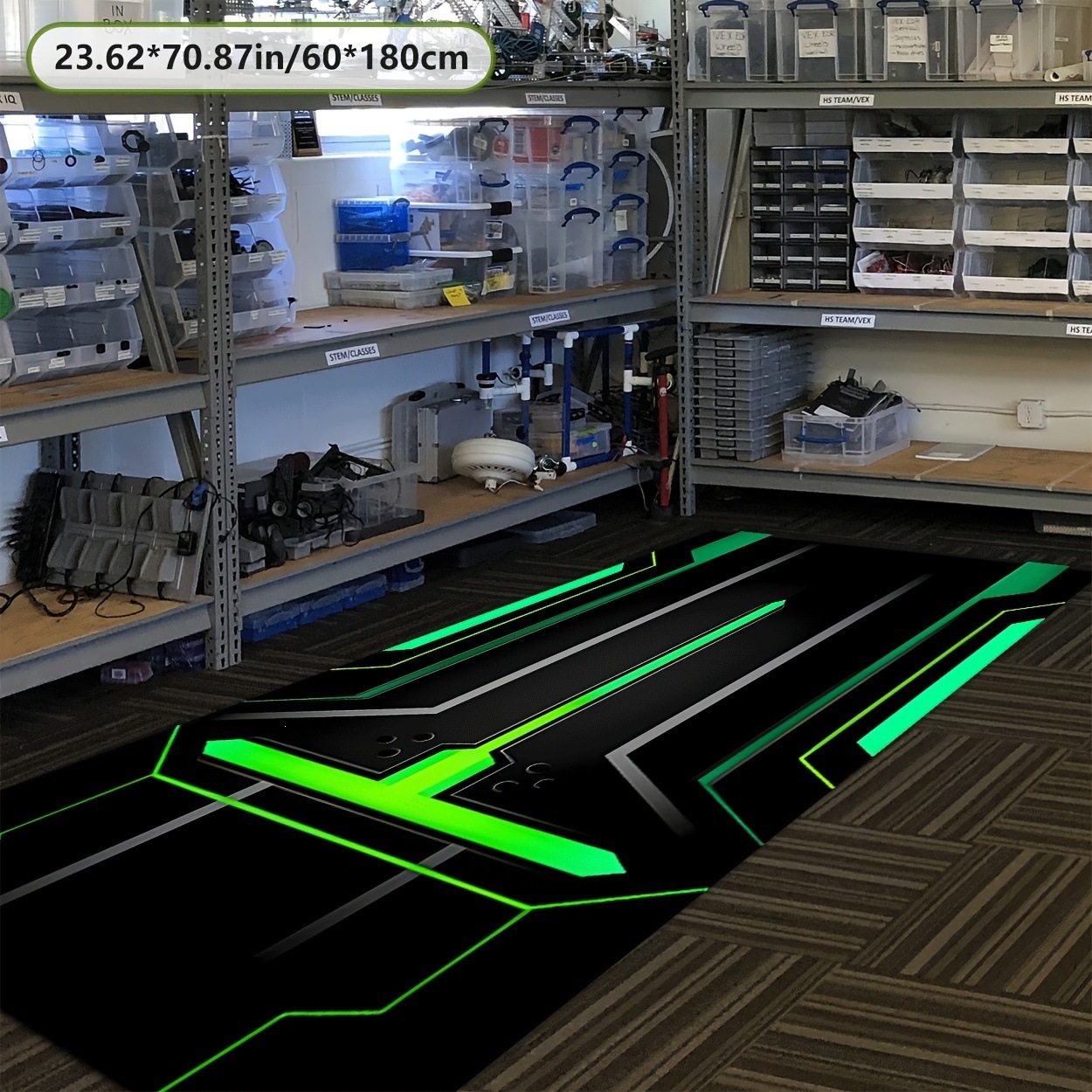Motorcycle Display Carpet, Car Anti-Slip and Anti-Oil Stain Floor Mat, Racing Motorcycle Dirt-Resistant and Dust-Proof Protective Mat Wholesale
