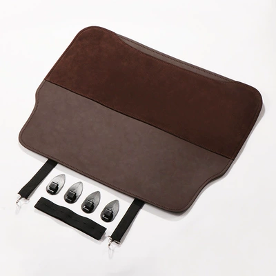 Car Anti-Kick Pad, Rear Chair back anti-kick pad - 6833coffee
