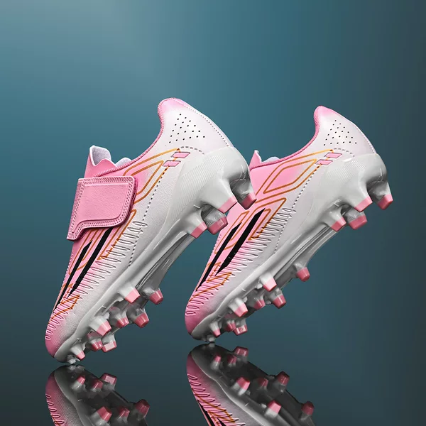 Back-to-school season children's Velcro FG long-studded soccer shoes for grass training on campus, sizes 29-38