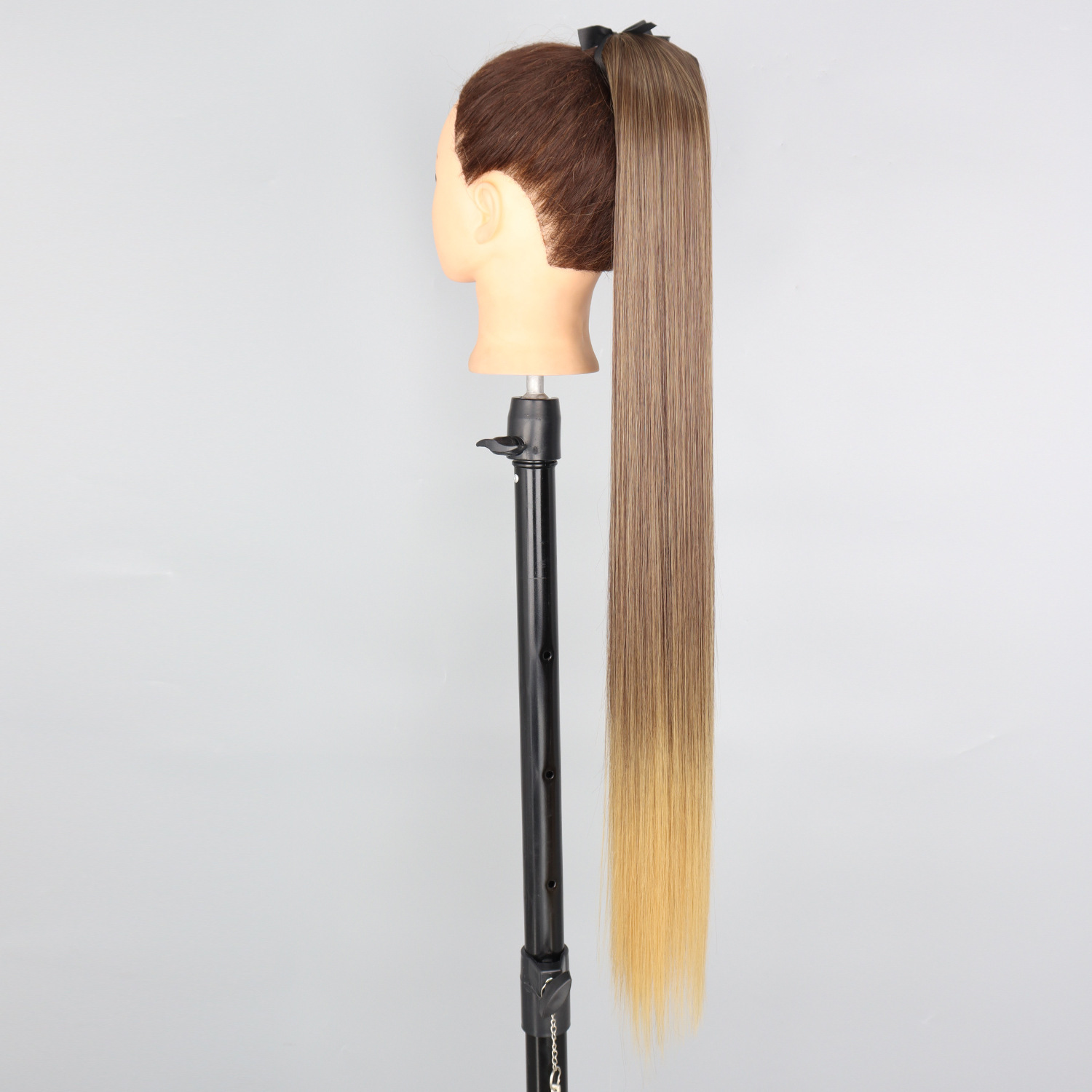 85CM correa de cola de caballo fibra química peluca damas 34 pulgadas extensiones de cabello recto
