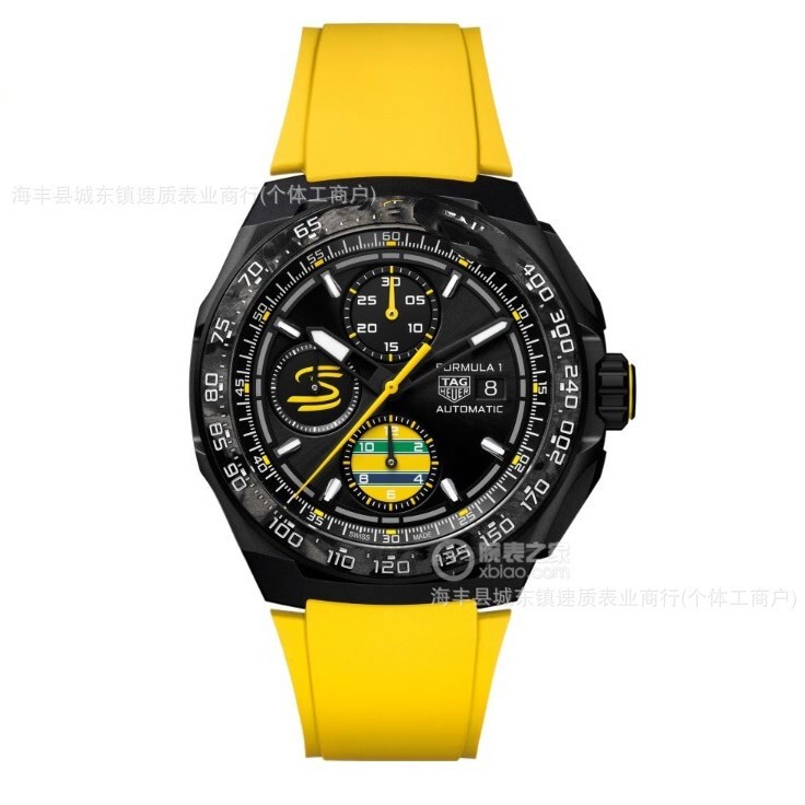 Multifunctional Chronograph Men's Luminous Wristwatch Silver Case + Black Dial + Black Strap Luminous Series