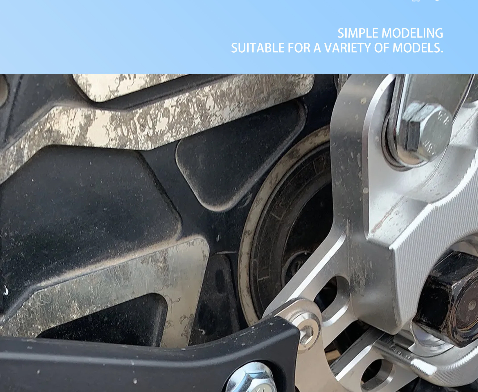 Mudguard Bracket Suitable for Ninebot E200P300 Modified Flat Fork Rear Shift Extension Mudguard Bracket