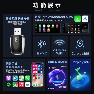 Simsiz CarPlay və Android Auto: Car Interconnection Box