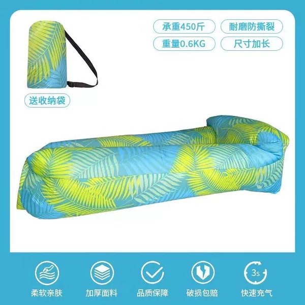 Pillow, green storage bag, polyester