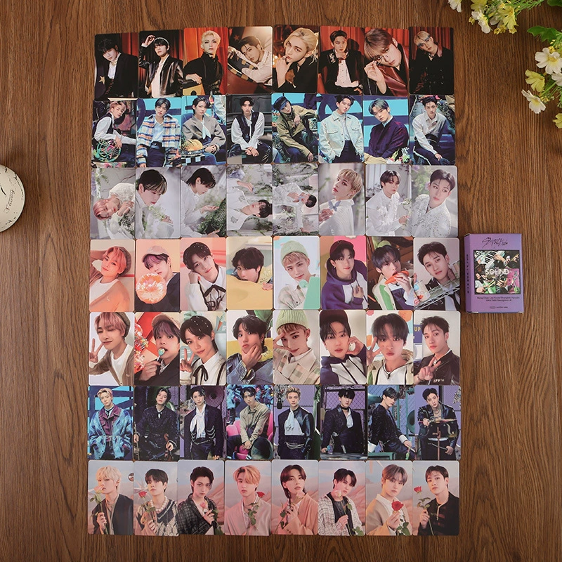 Набор фотокарт (Stray Kids) 54 шт., официальная коллекция, мини-карты 5,4×8,6 см