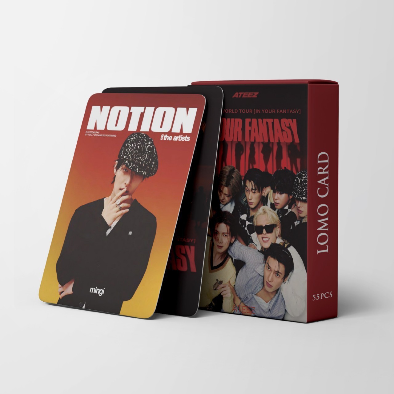 Cadena total, una gran cantidad de stock, 55 hojas de tinta BT SK IVE ATEEZ KPOP, estrellas coreanas alrededor de LOMO