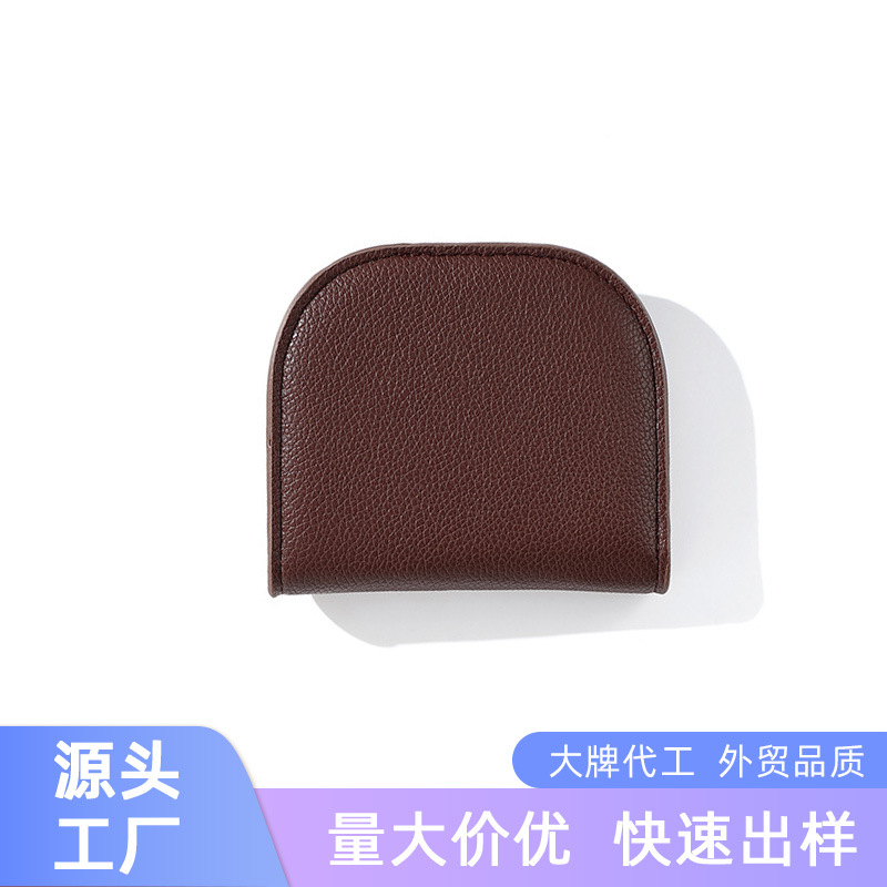 Nuevo monedero, color sólido, billetera pequeña, bolso de almacenamiento de auriculares para mujer, personalización de billetera de cuero de comercio exterior de poliéster de alta calidad