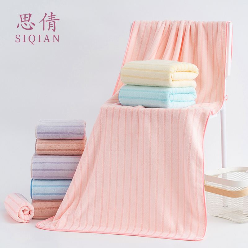 coral soft beach bath towel for home use