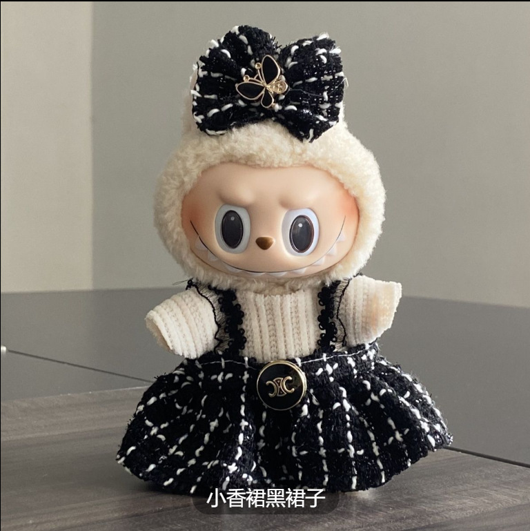 New Trendy Toy [Only Doll Clothes] 17cm Labubu Macaron-Style Doll Clothes