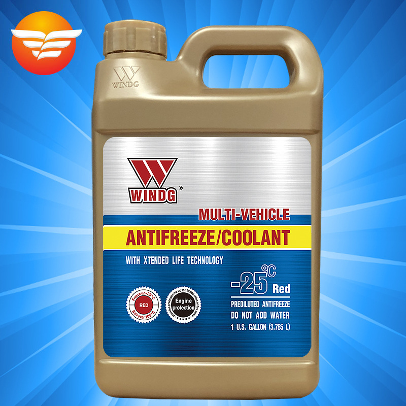 唯格防冻液 -25度 红色 3.785升 四季通用水箱宝冷却液摩托车汽车