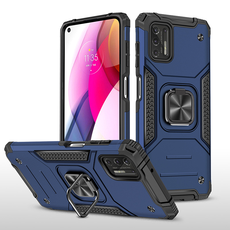 Kemeng Armor Is Suitable for Moto g Stylus 2021 Mobile Phone Case, Anti-Fall Ring Car Magnetic Mobile Phone Case
